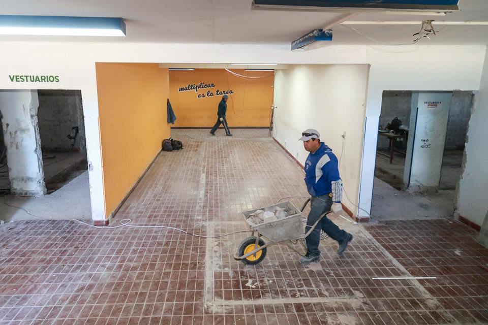 Importante remodelación en el Polideportivo N°2