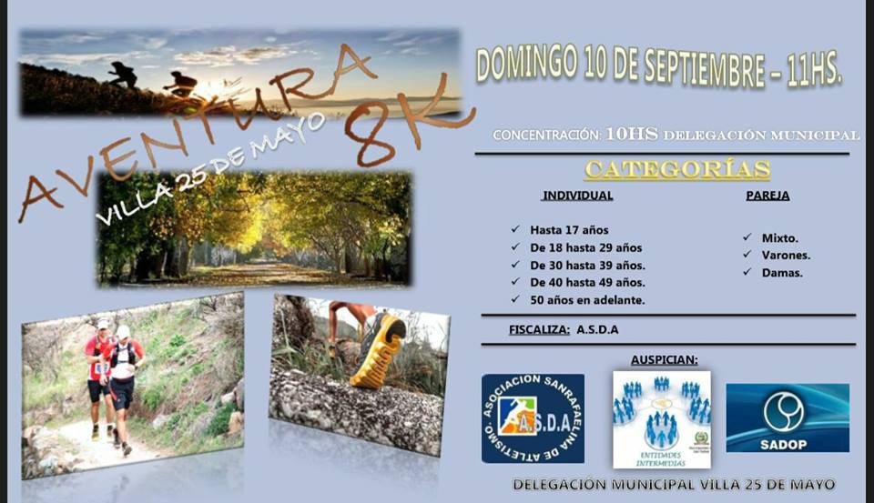 Se corre la “Aventura Villa 25 de mayo”